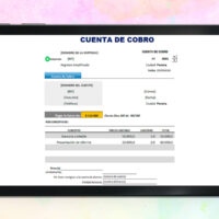 Formato Cuenta de Cobro