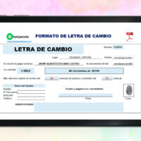 Formato Letra de Cambio