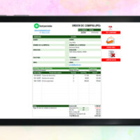 Formato Orden de Compra en Excel