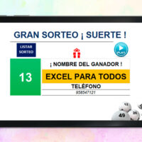 Hoja de Rifa de 100 boletos en Excel