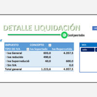 Plantilla Liquidación IVA en Excel