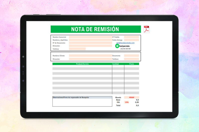 Nota de Remisión