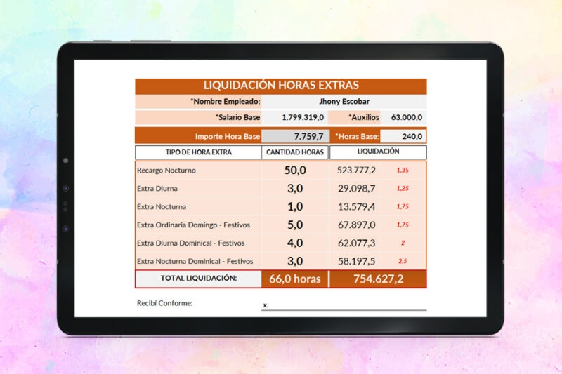 Calculadora de Horas Extras