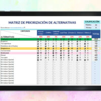 Plantilla Matriz de Priorización en Excel