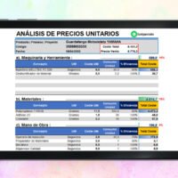 Formato de Análisis de Precios Unitarios en Excel