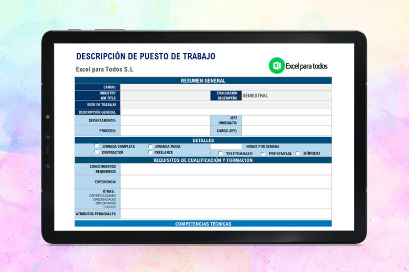 plantilla-descripcion-de-puestos-de-trabajo-img Formato de Descripción de Puestos de Trabajos