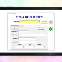 Plantilla Ficha y Registro de Clientes en Excel