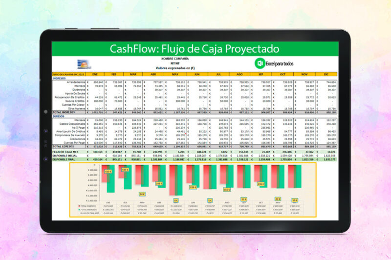 CashFlow: Plantilla Flujo de Caja en Excel
