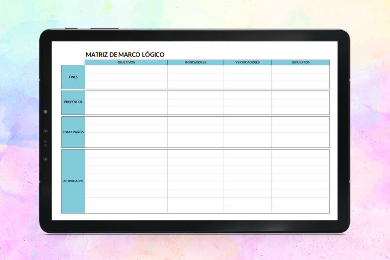 Plantilla Matriz de Marco Lógico