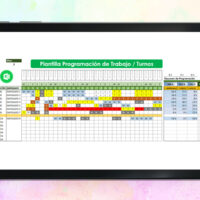 Plantilla Programación de Turnos de Trabajo